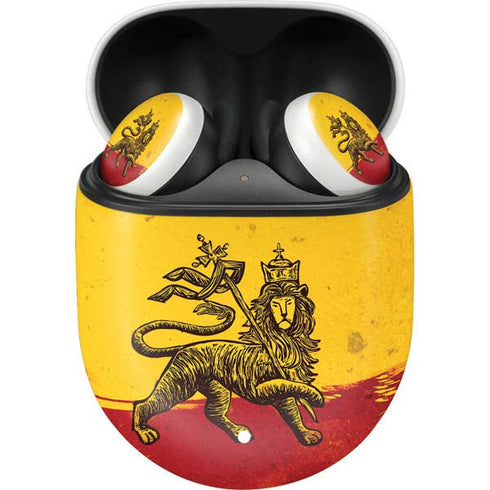 The Lion of Judah Rasta Flag Google Pixel Buds Skin